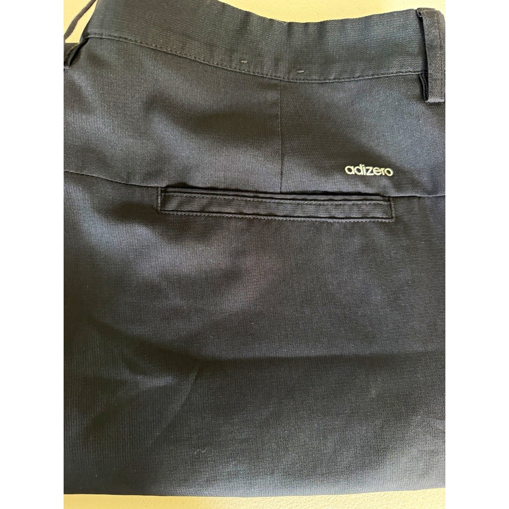 adidas adizero Men's Golf Pants Black 34x30 Polyester Straight Flat Front